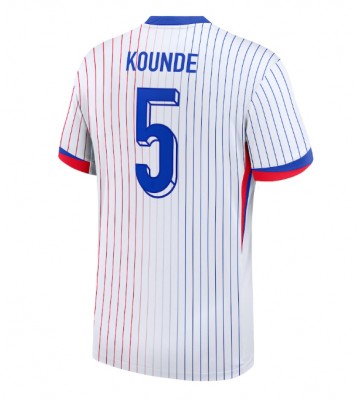 Frankrig Jules Kounde #5 Udebanetrøje EM 2024 Kort ærmer
